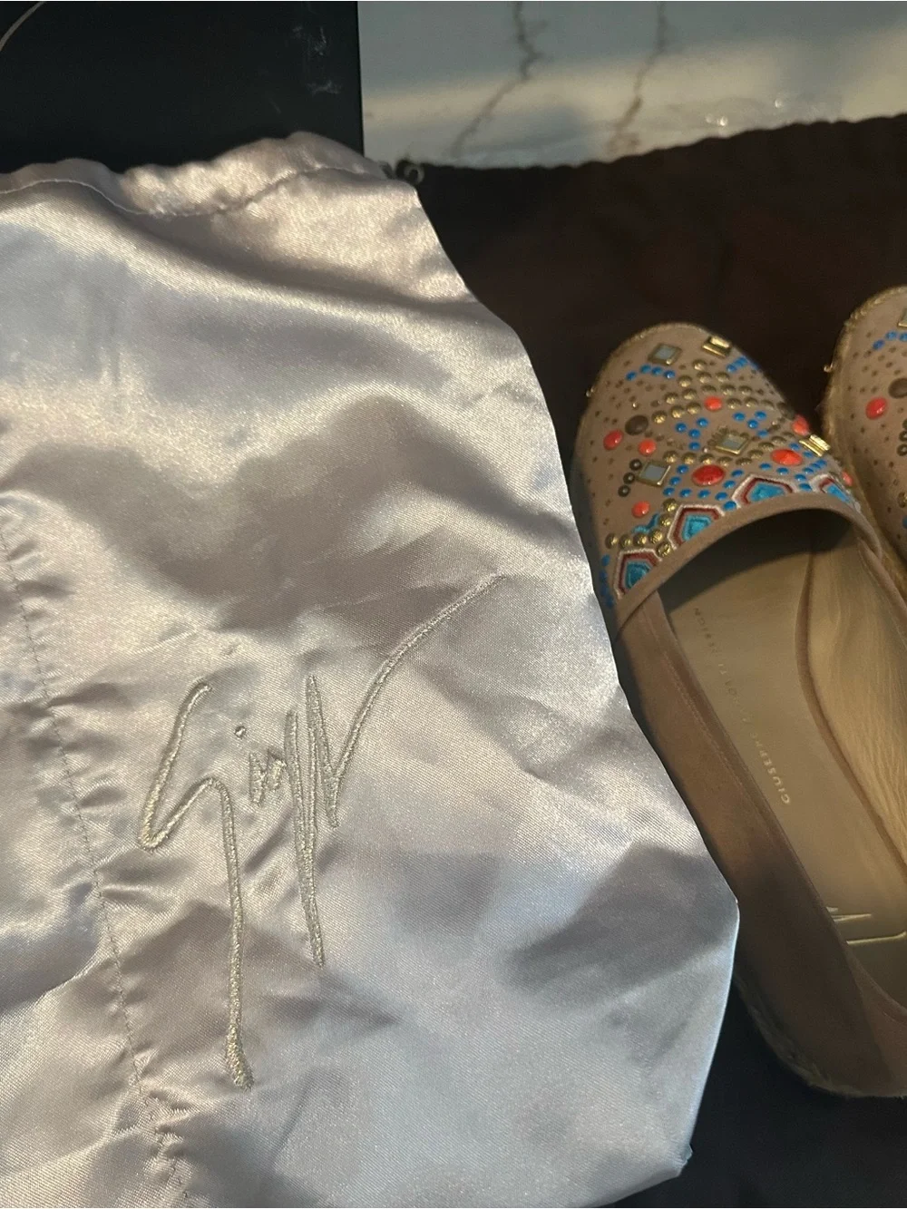 GIUSEPPE ZANOTTI SUEDE ESPADRILLES